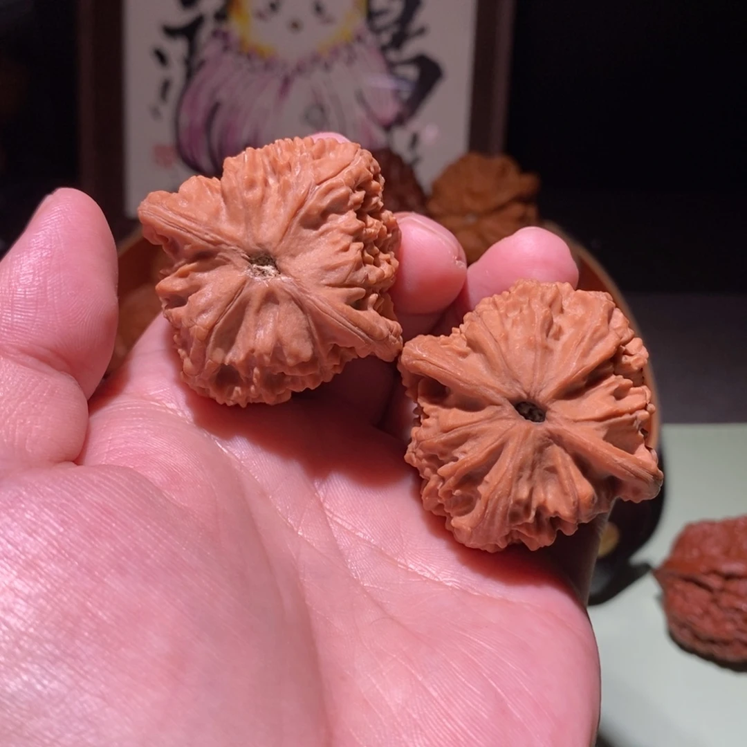 浮***生文玩核桃吊坠全品42红狮子