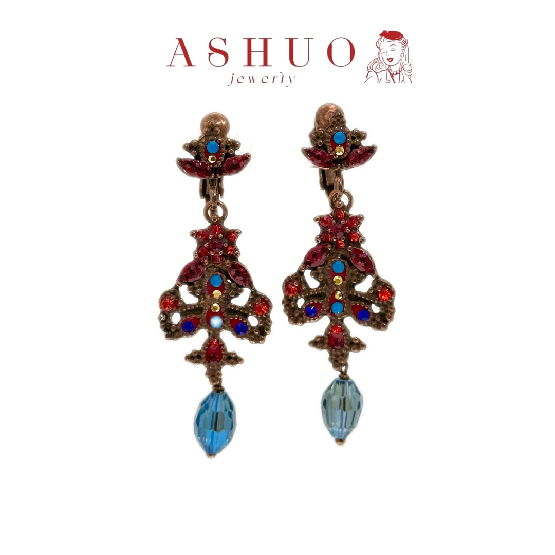 铜合金耳饰 阿烁中古 Saoya as11126