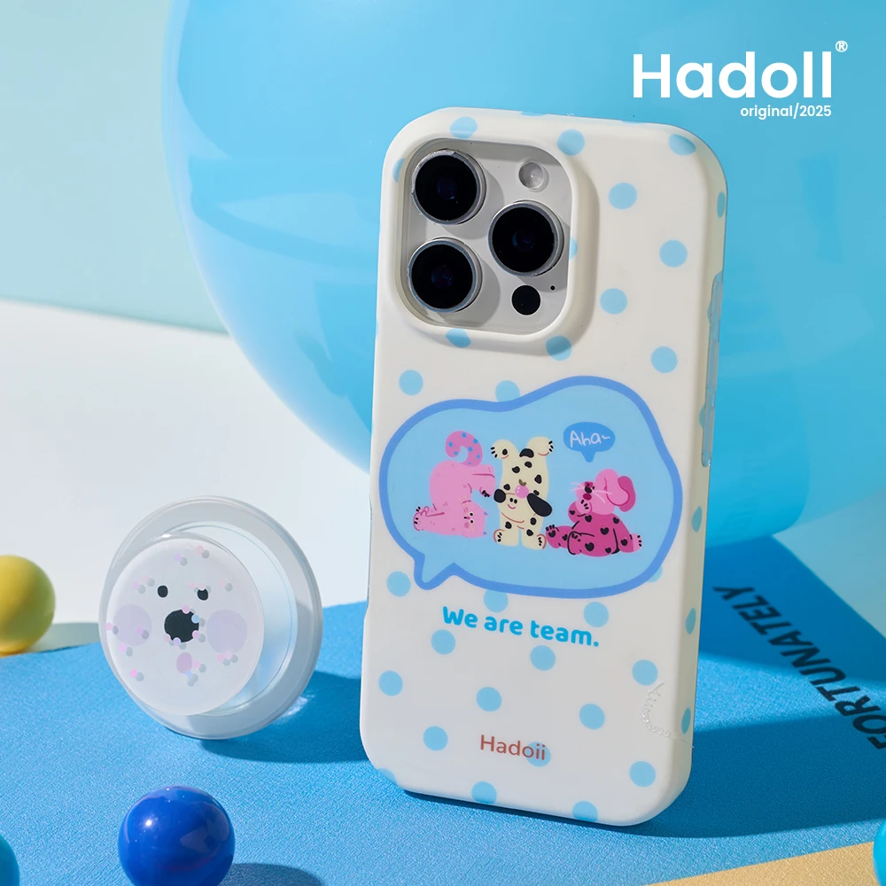 HaDoii原创简约波点手机壳苹果16promax适用iphone15pro可爱小众