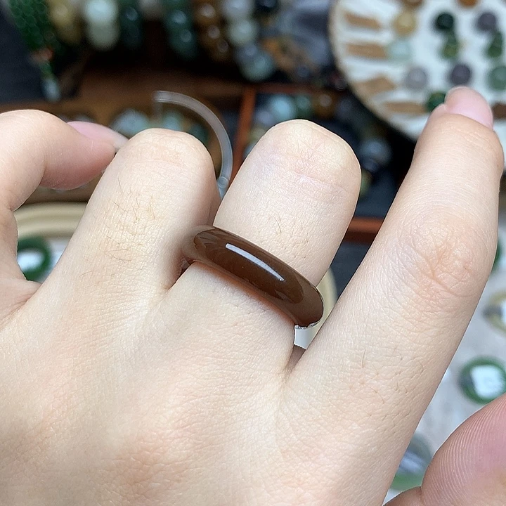 和田玉（糖玉）戒指未镶嵌