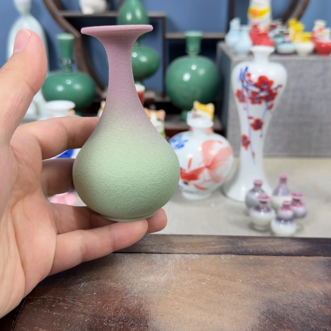 陶瓷手工小花器摆件