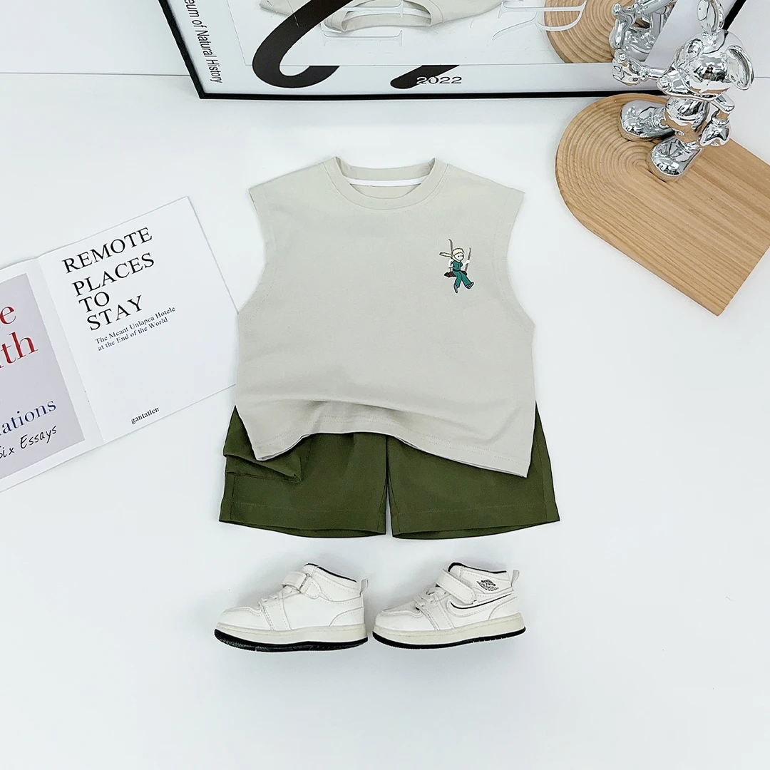 儿童装夏装背心套装无袖男童夏季2025新款 HZ25738