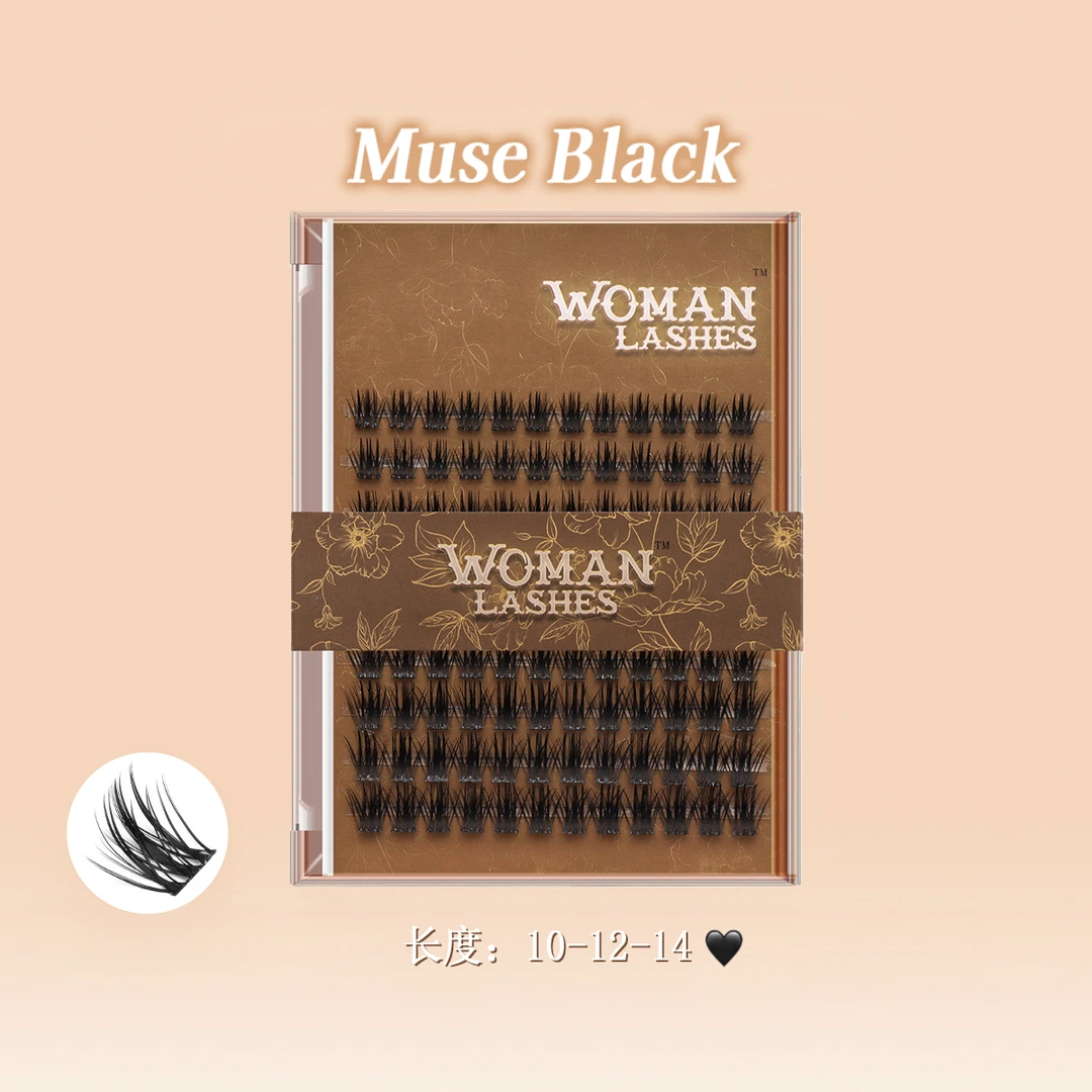 WomanLashes|MuseBlack湿感轻欧美卷翘大容量假睫毛