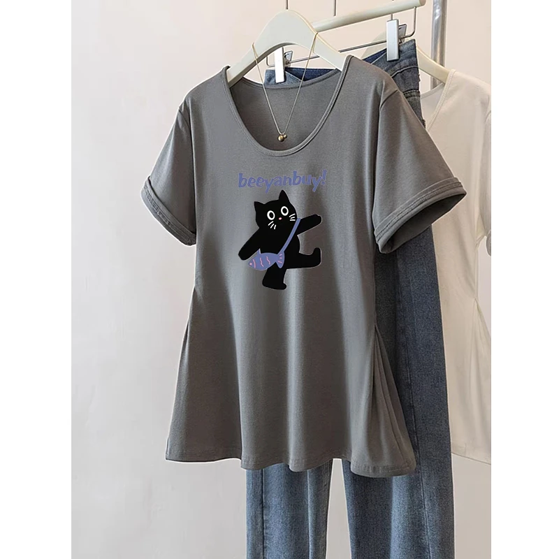 显瘦v领正肩短袖t恤女夏季2025新款修身白色打底显瘦垂感收腰上衣