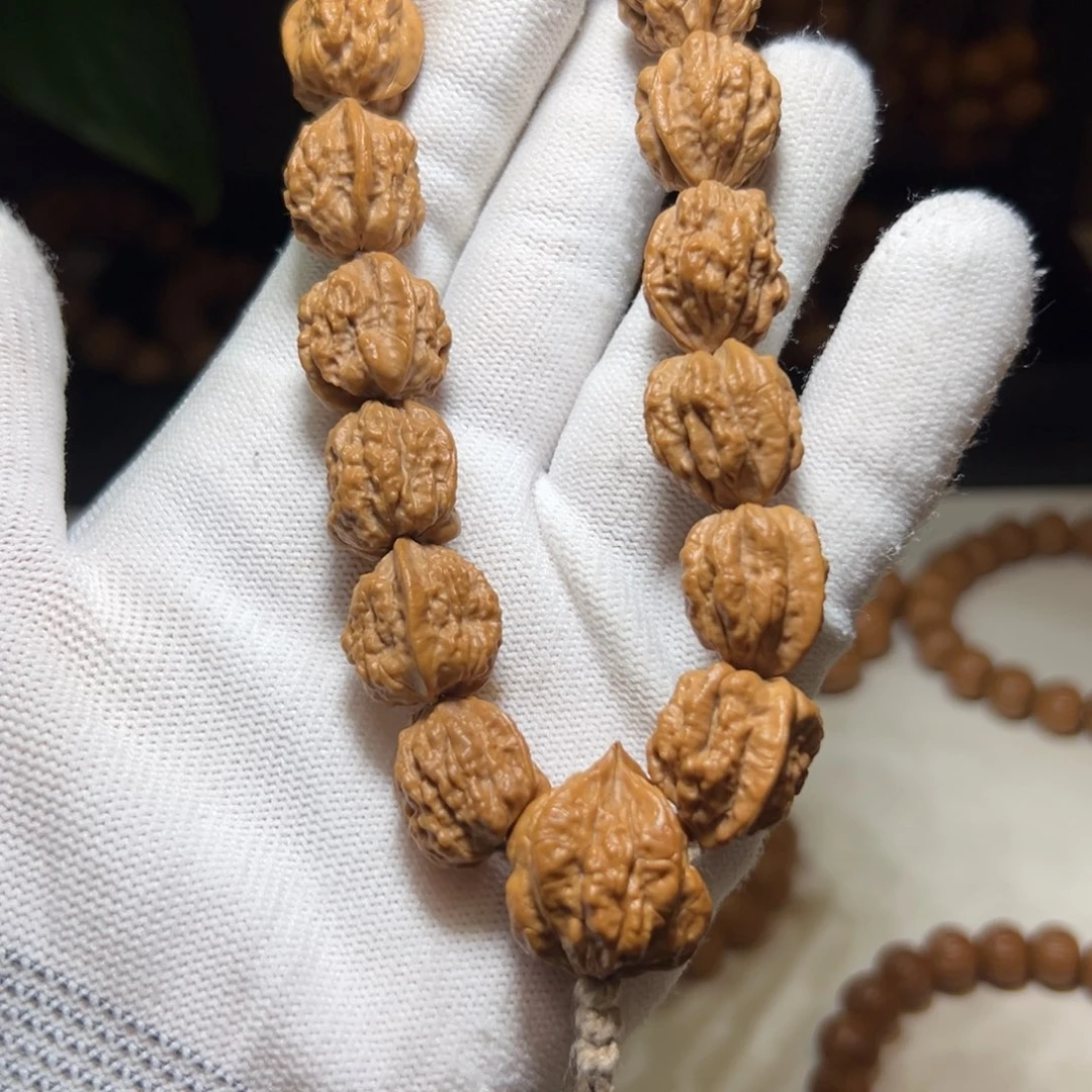 沉***慧猴头核桃吊坠16蛤蟆头