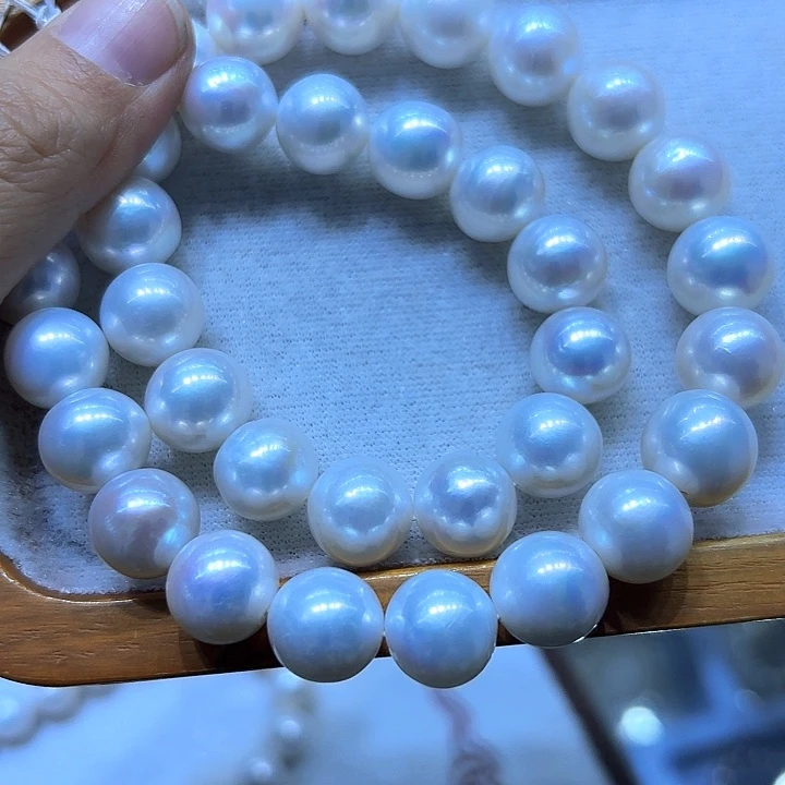淡水珍珠颈饰银S925镶嵌