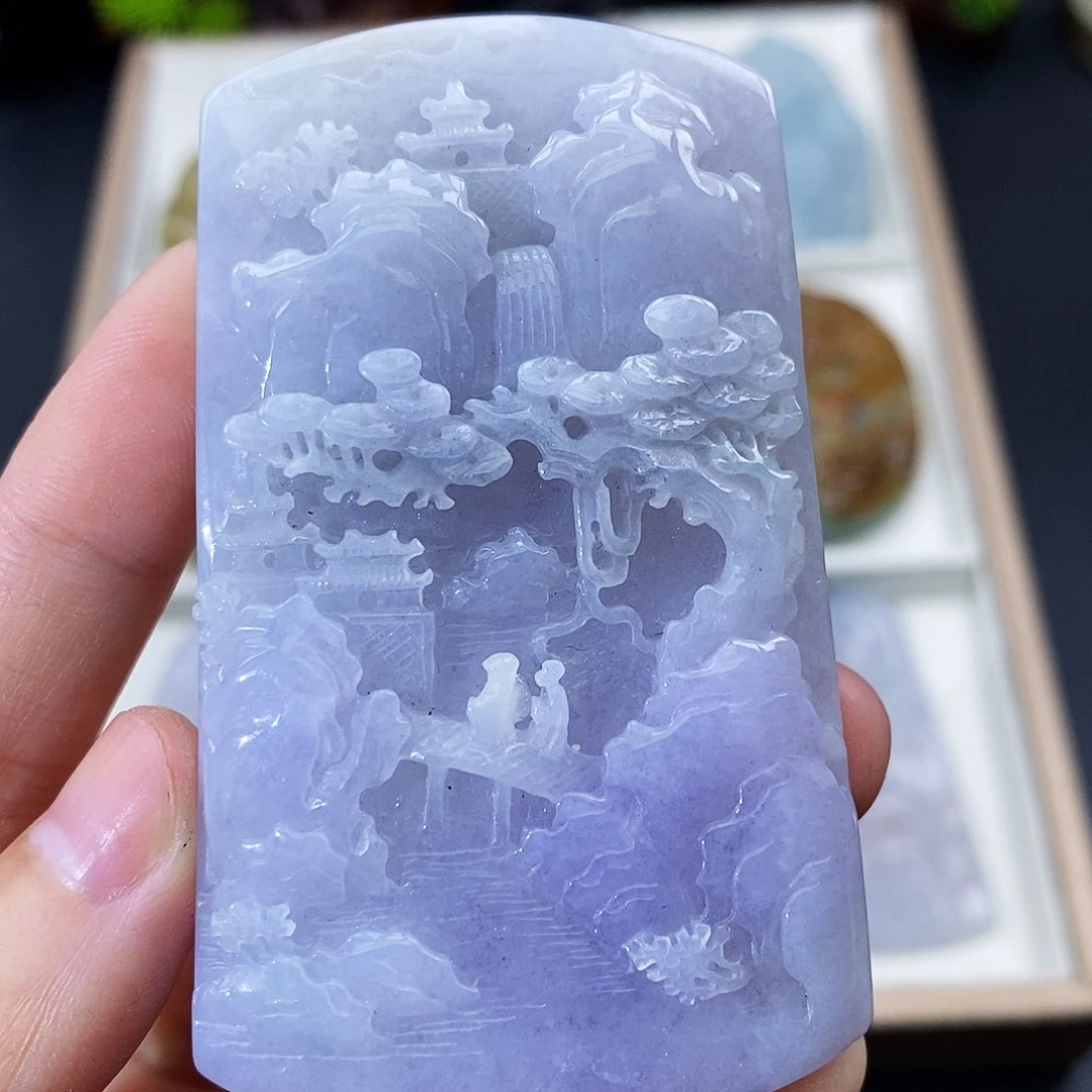 颈饰未镶嵌翡翠缅甸翡翠a货