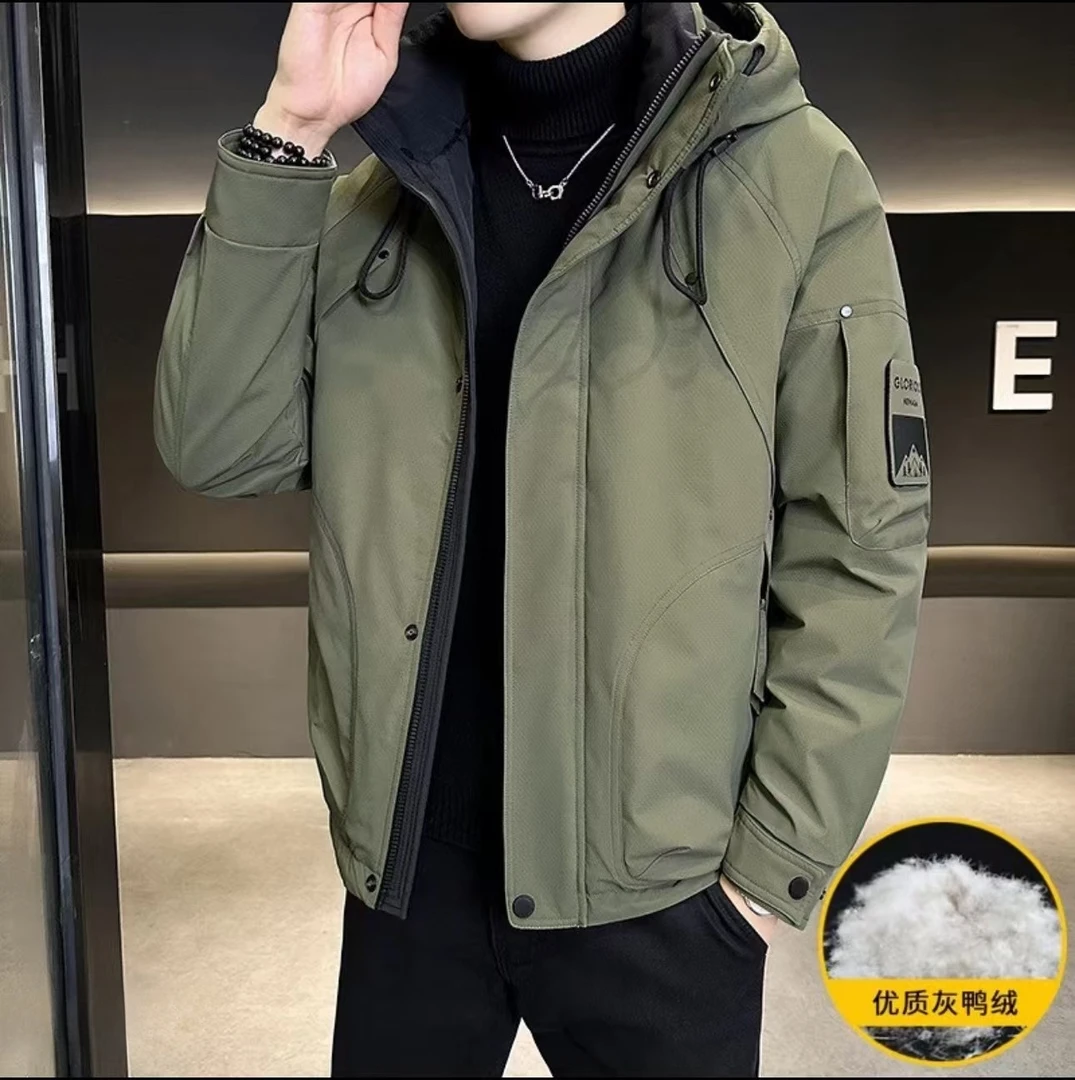 【国标羽绒服】极寒高定百搭户外工装韩版冲锋衣羽绒服#9360