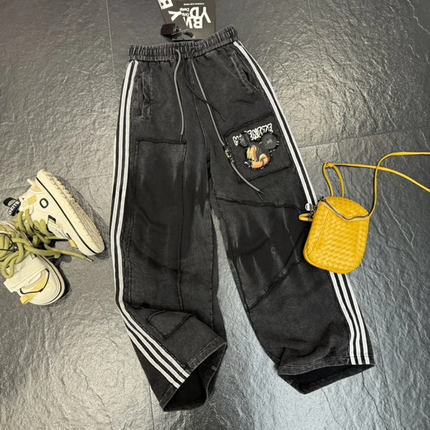 潮流百搭休闲米奇宽松卫裤 工艺款 （YBDW原创正版）5059