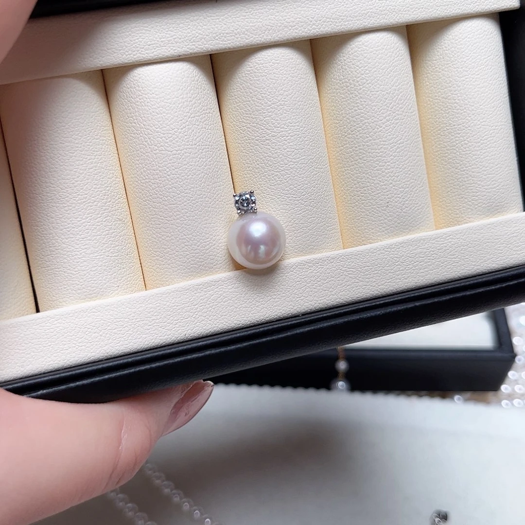 颈饰淡水珍珠银S925镶嵌