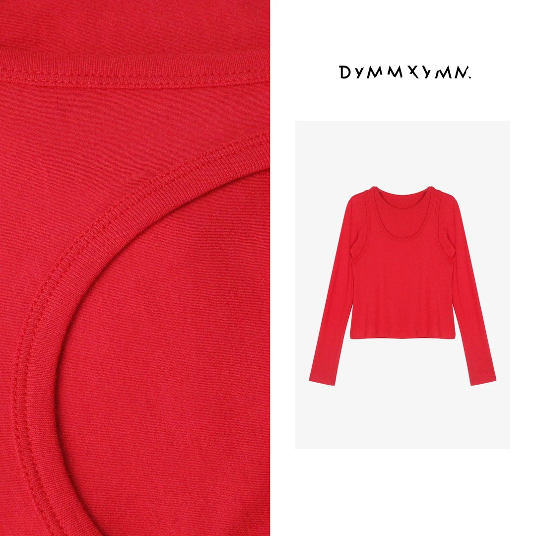 【DYMMXYMM】-《晴风》-【黑标】.秋款真两件上衣-5FW9628