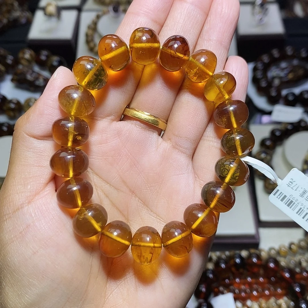琥珀未镶嵌裸石 福利 金珀12mm
