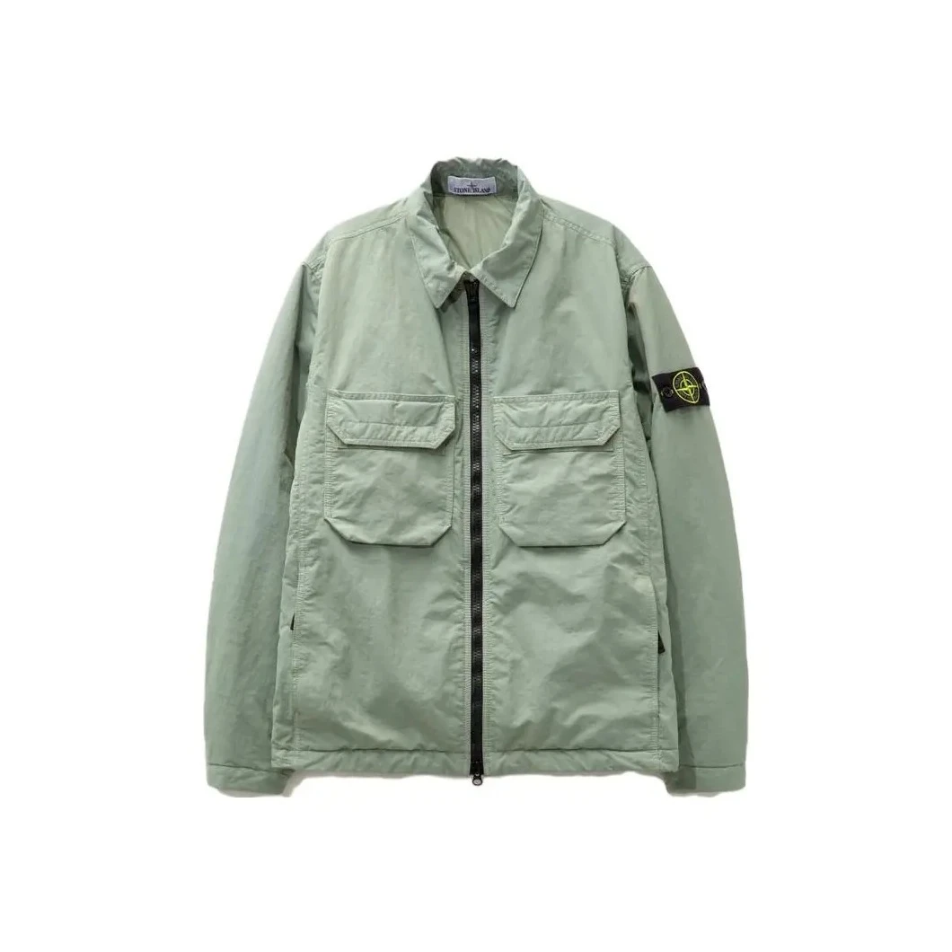 Stone island 石头岛/07722/薄款尼龙鼠尾草双口袋外套 M码