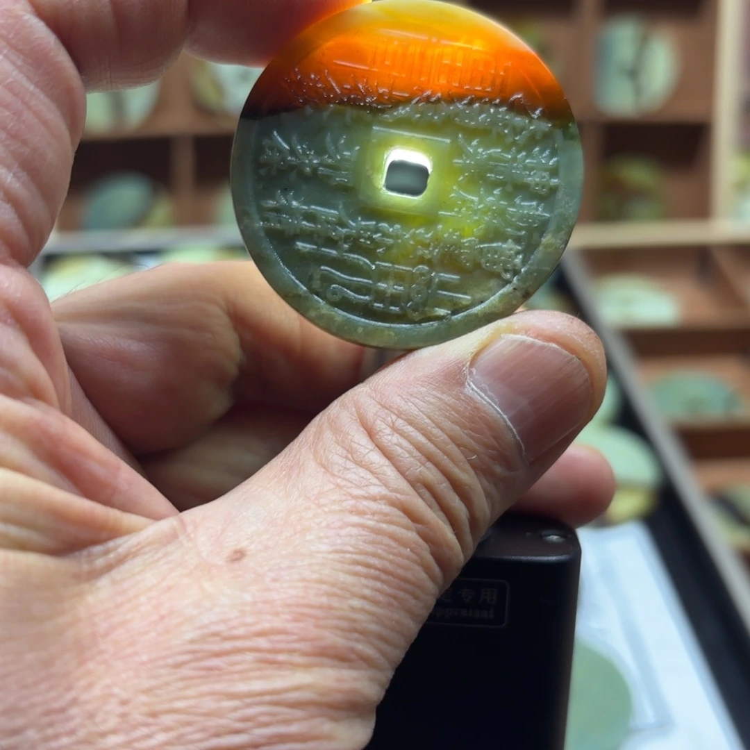 岫玉岫玉山鬼未镶嵌