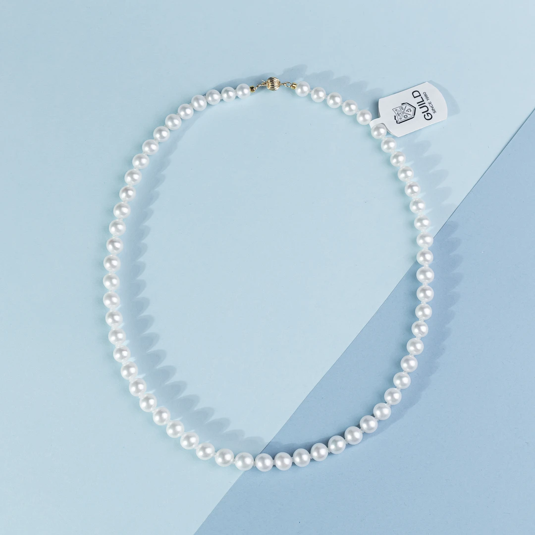 【校长专属】欧若拉系列 天使之泪淡水珍珠14k金满串 6.3-7.3mm甄选