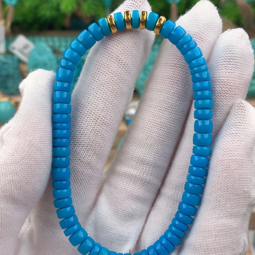 绿松石配饰足金镶嵌卡5.5