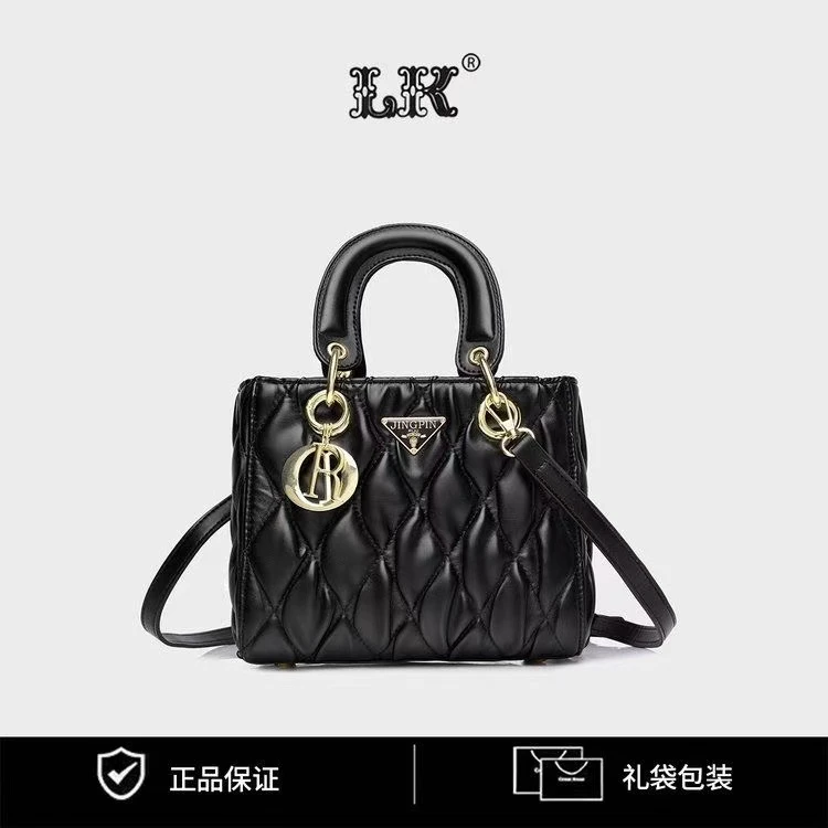 高级感包包女2024秋冬新款法式菱格单肩包百搭手提斜挎小方包