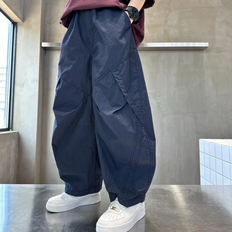 男童春夏季薄款纯棉裤子中大童儿童夏装透气吸汗韩版洋气百搭速干