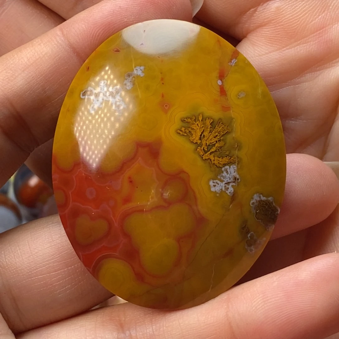 玛瑙/玉髓颈饰未镶嵌战国红