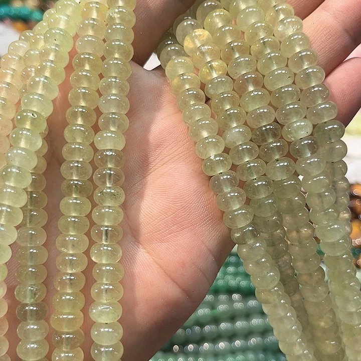 玛瑙/玉髓合金珠宝半成品青提算盘一条8mm