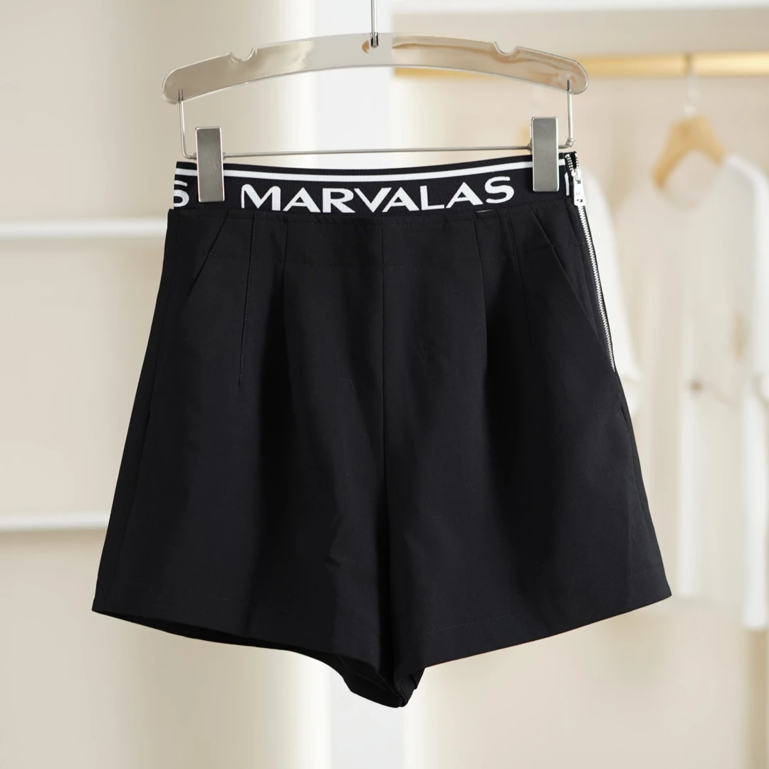 麦迪尚品【曼】5060185 夏季简约休闲阔腿短裤品牌撤柜女装