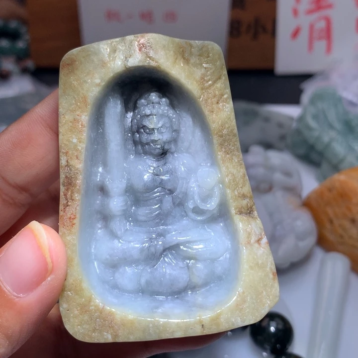 翡翠未镶嵌颈饰保真天然A货翡翠