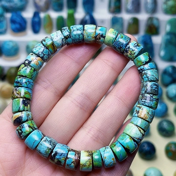 绿松石未镶嵌直切单圈8+