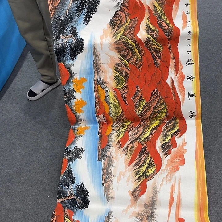 国画今天早上国画作品展示