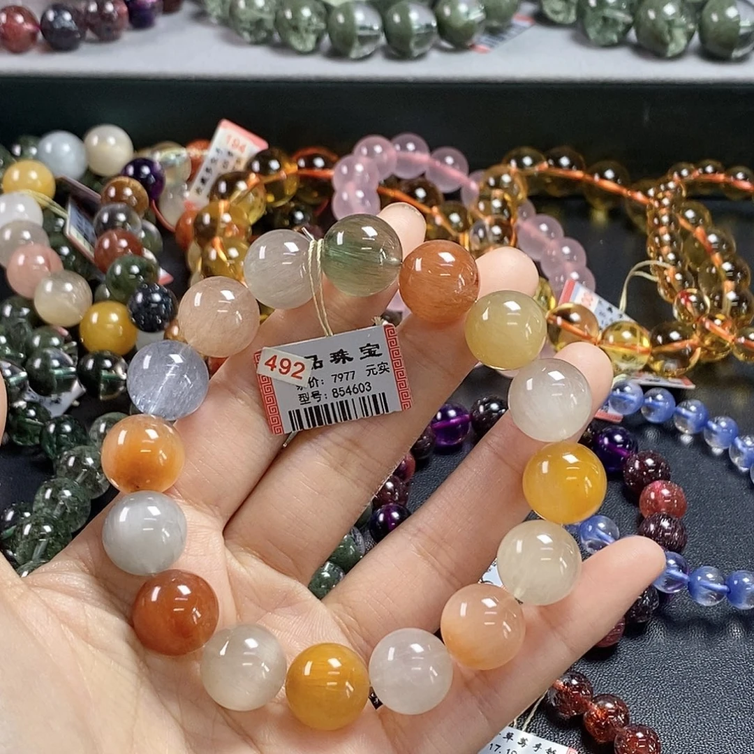 未镶嵌水晶手链兔毛854603