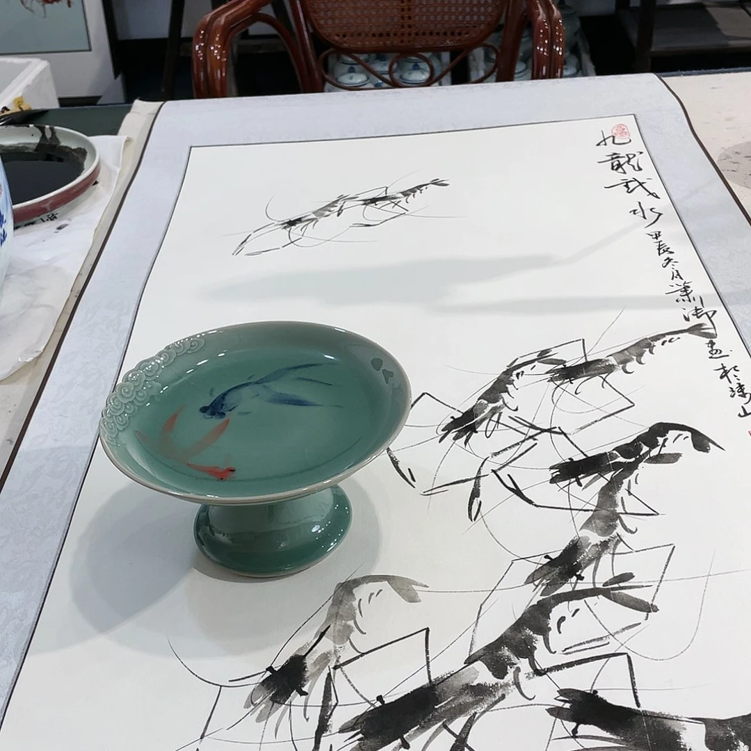 杯哎手工手绘陶瓷作品