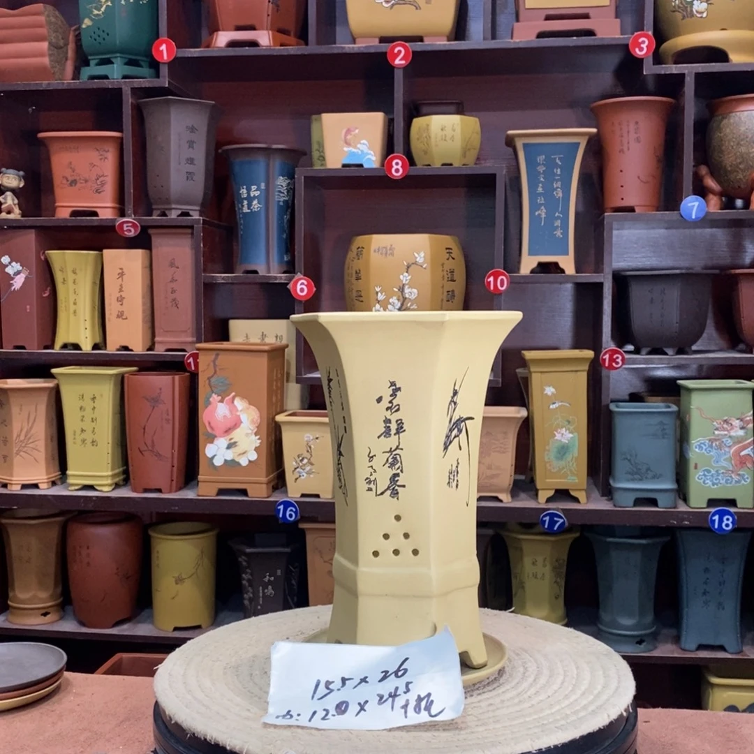 紫砂艺术紫砂花盆