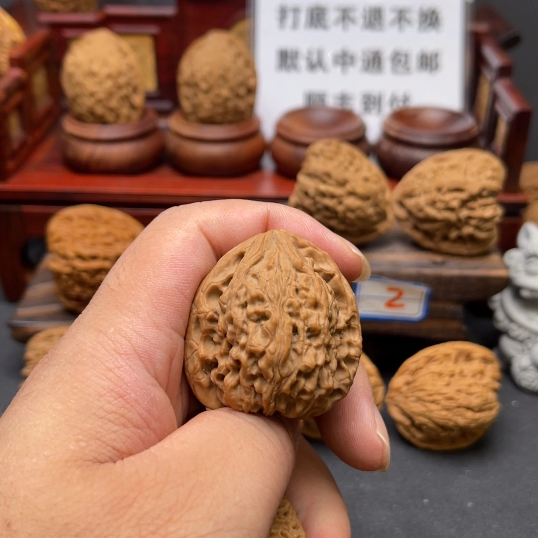 小***吉文玩核桃把件涿鹿