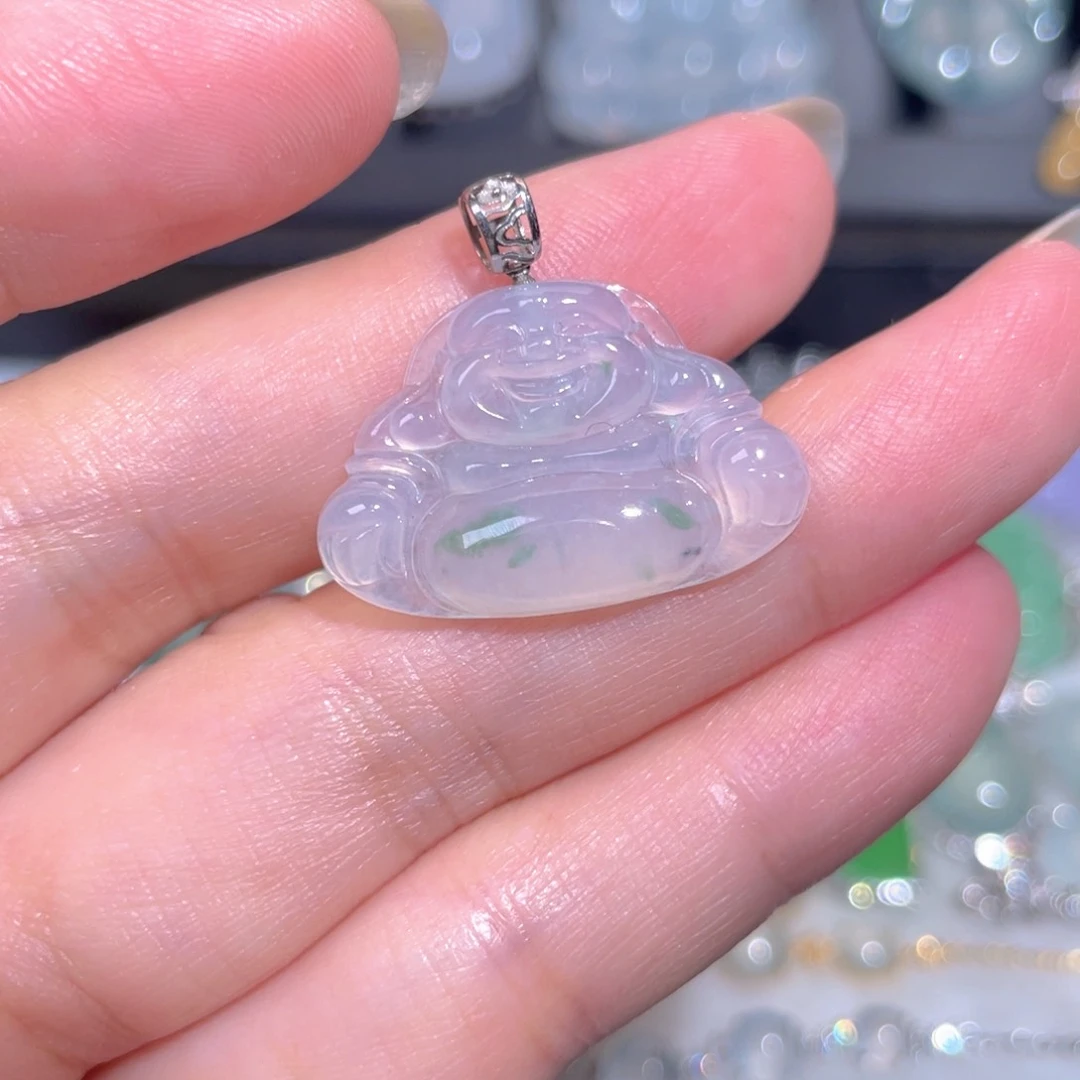 翡翠18K金镶嵌颈饰翡翠