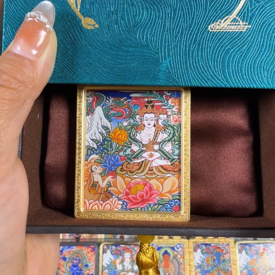 热贡唐卡四面大日