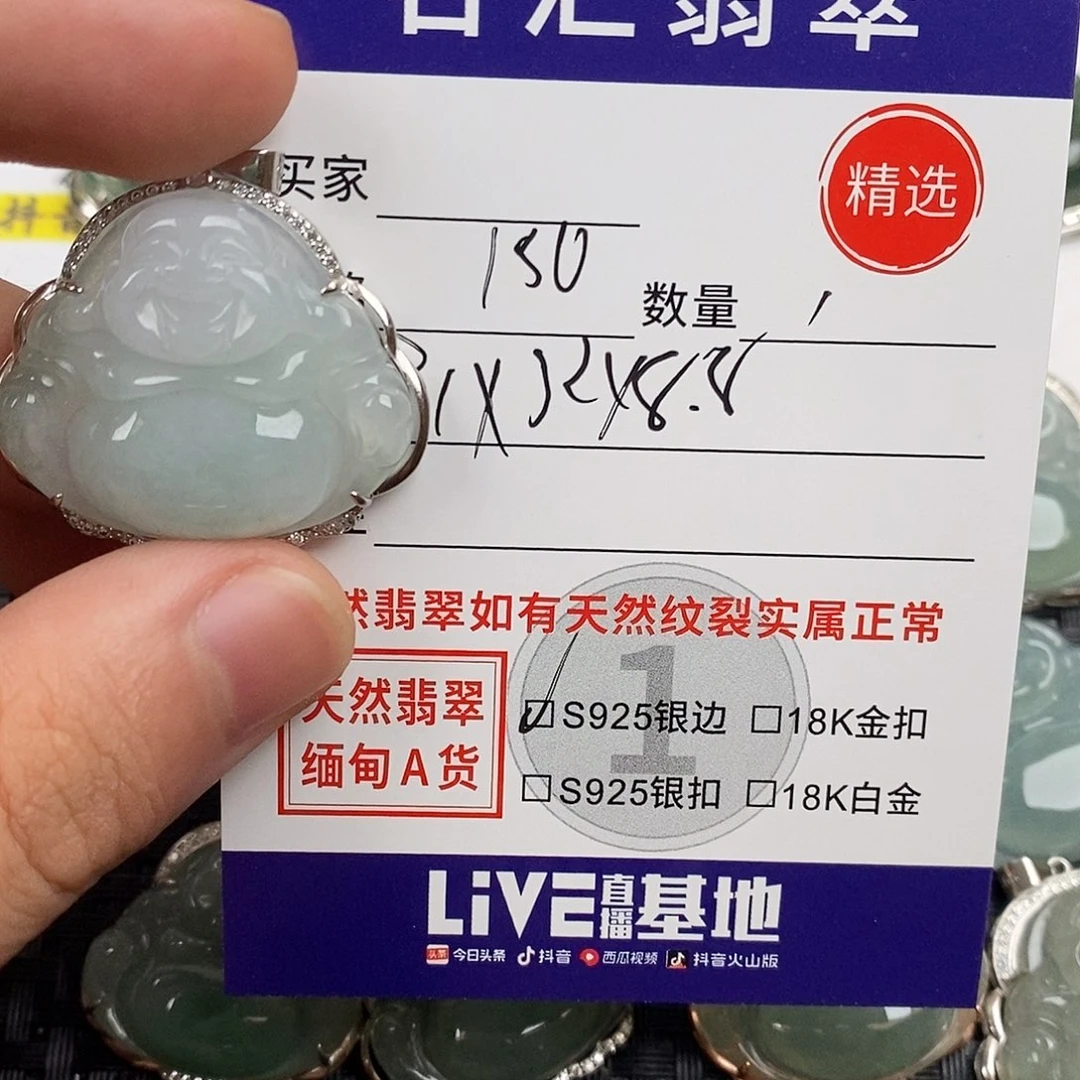 翡翠银S925镶嵌颈饰