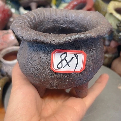 粗陶花盆手工花盆制作就这样