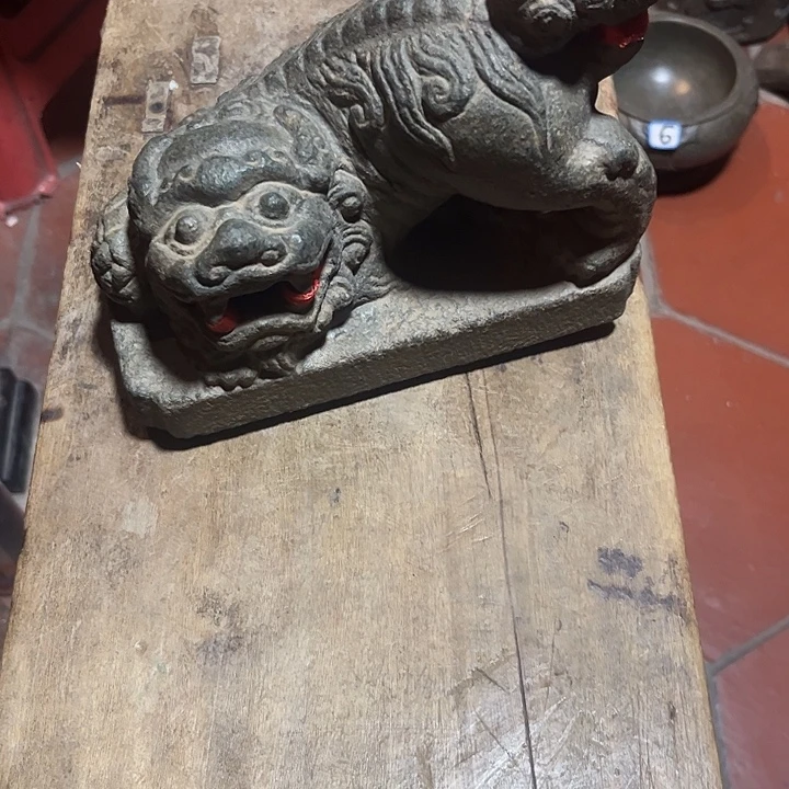 疯***头石材工艺品石头摆件