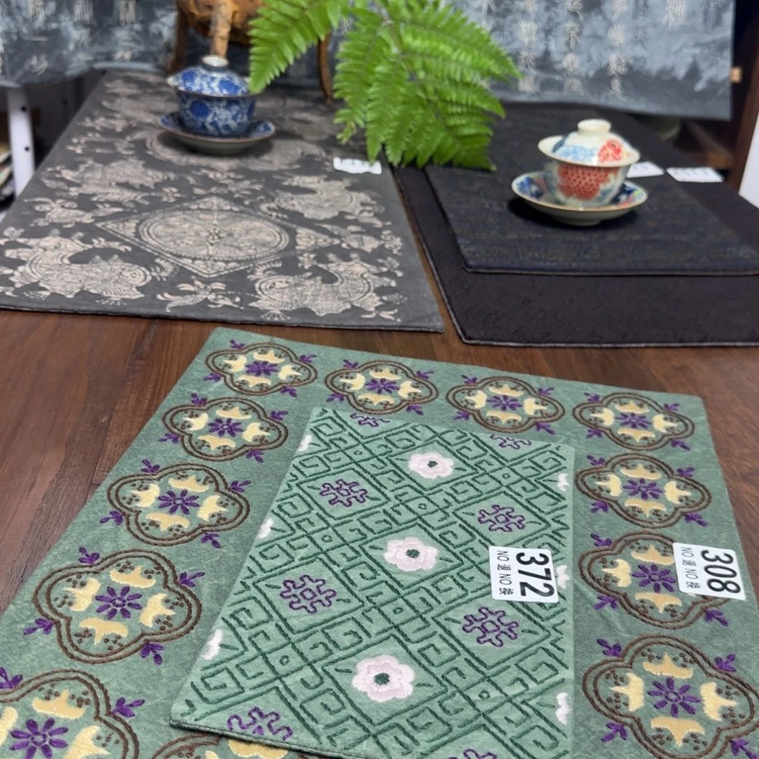 织绣23 都是一张价格三十六纺茶垫