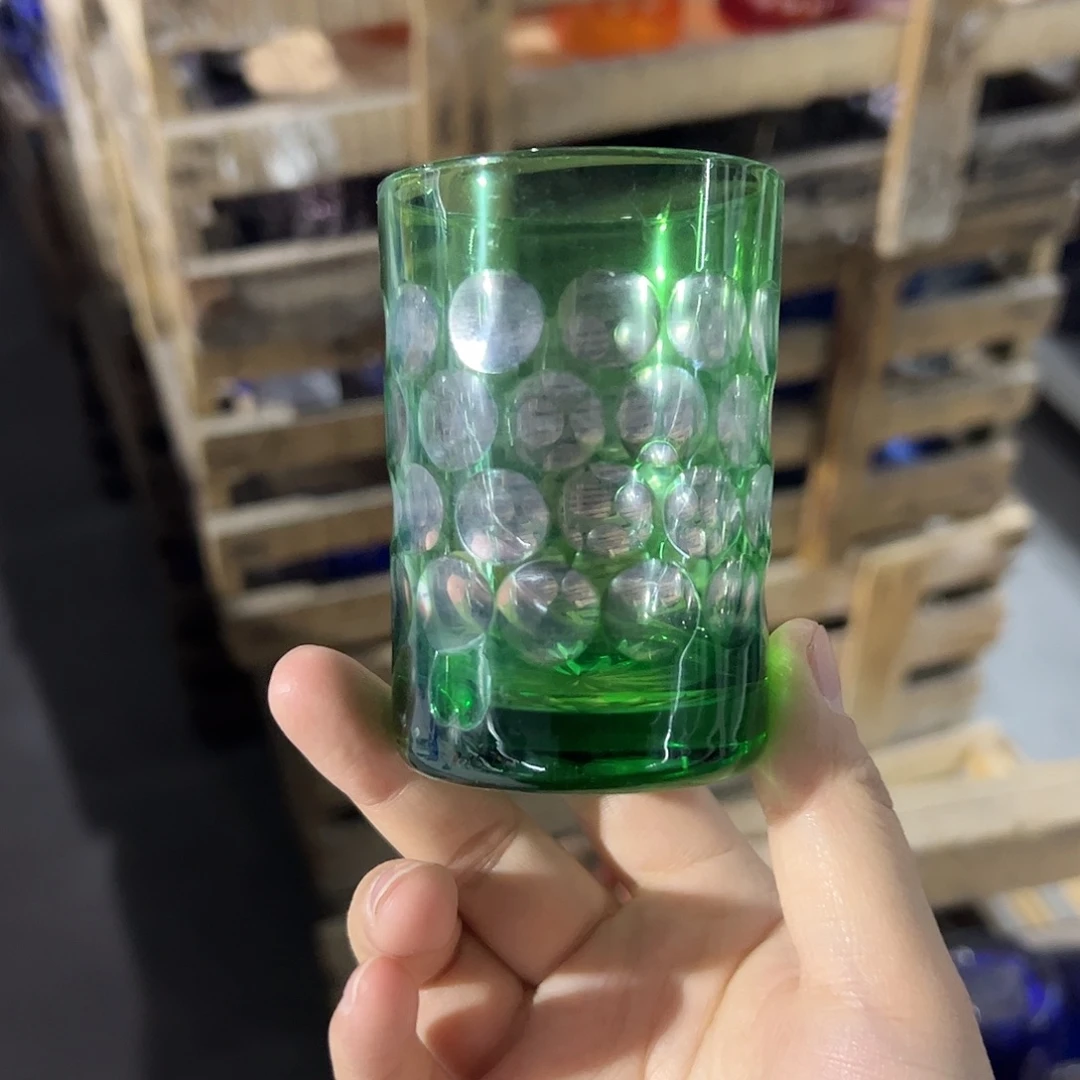 水晶玻璃平底款微瑕一个