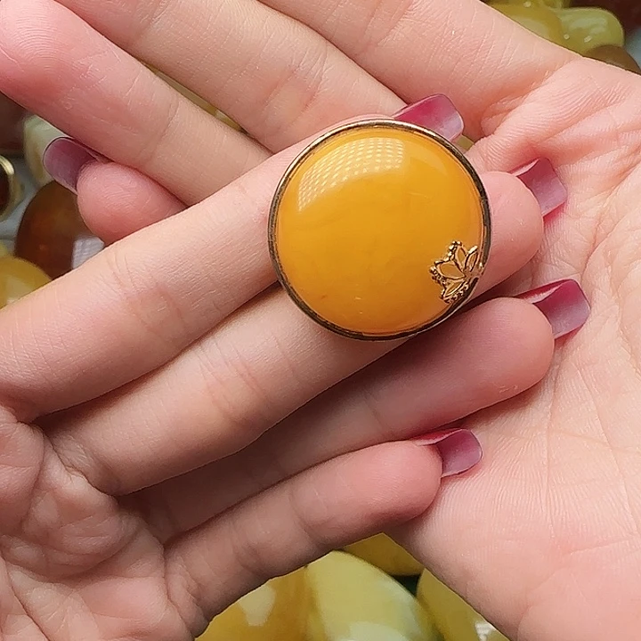 琥珀未镶嵌手链戒指