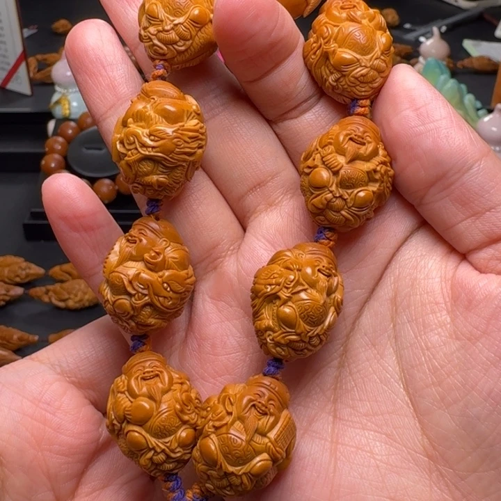 橄榄核手串/手链麒麟财神20加