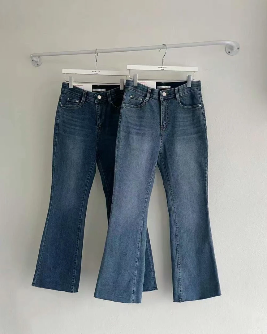 爱心2002/2000微喇/直筒牛仔裤 韩国东大门正品代购（no退））