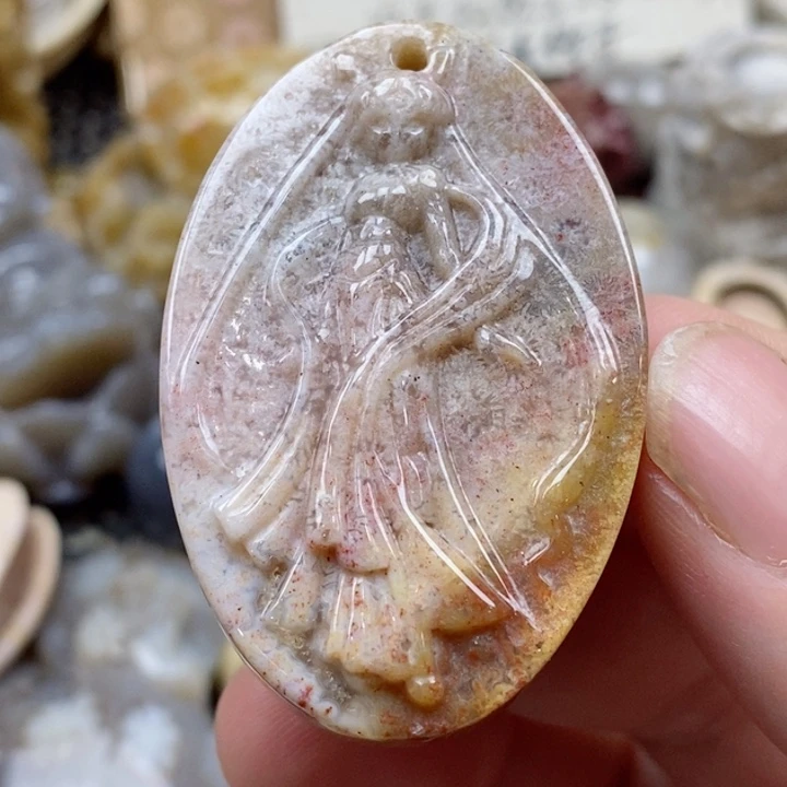 颈饰未镶嵌硅化珊瑚（珊瑚玉）小