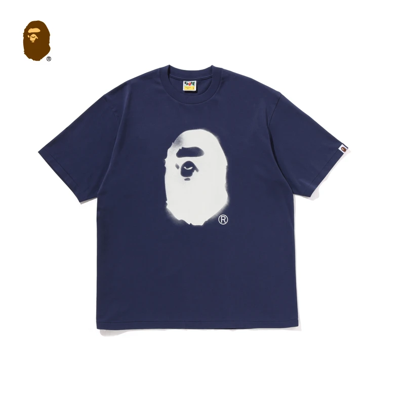 BAPE男装25秋冬喷绘感猿人字母串标印花短袖T恤334101P