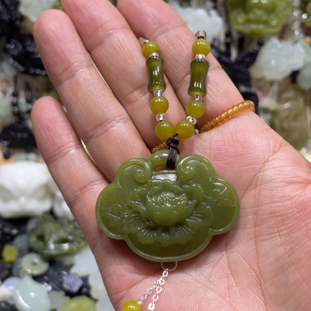【闪购商品】岫玉颈饰未镶嵌57吊坠