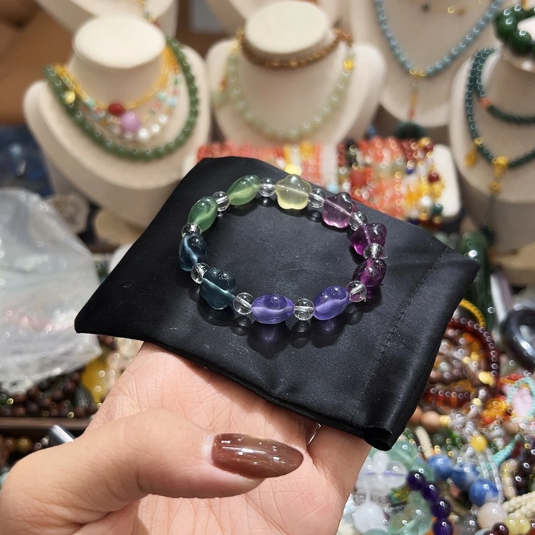 未镶嵌手链萤石k****