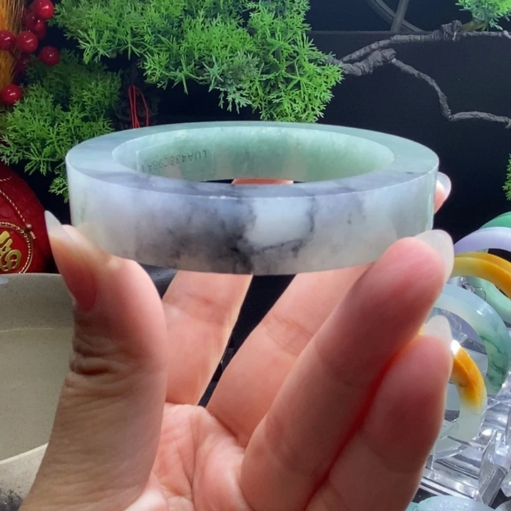 仨***狗定制翡翠未镶嵌翡翠手镯