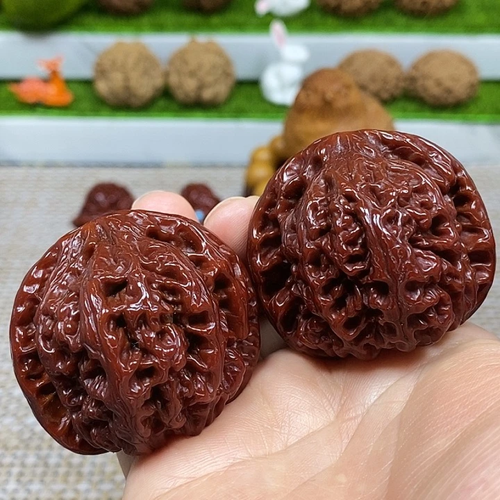 文玩核桃把件大粗筋