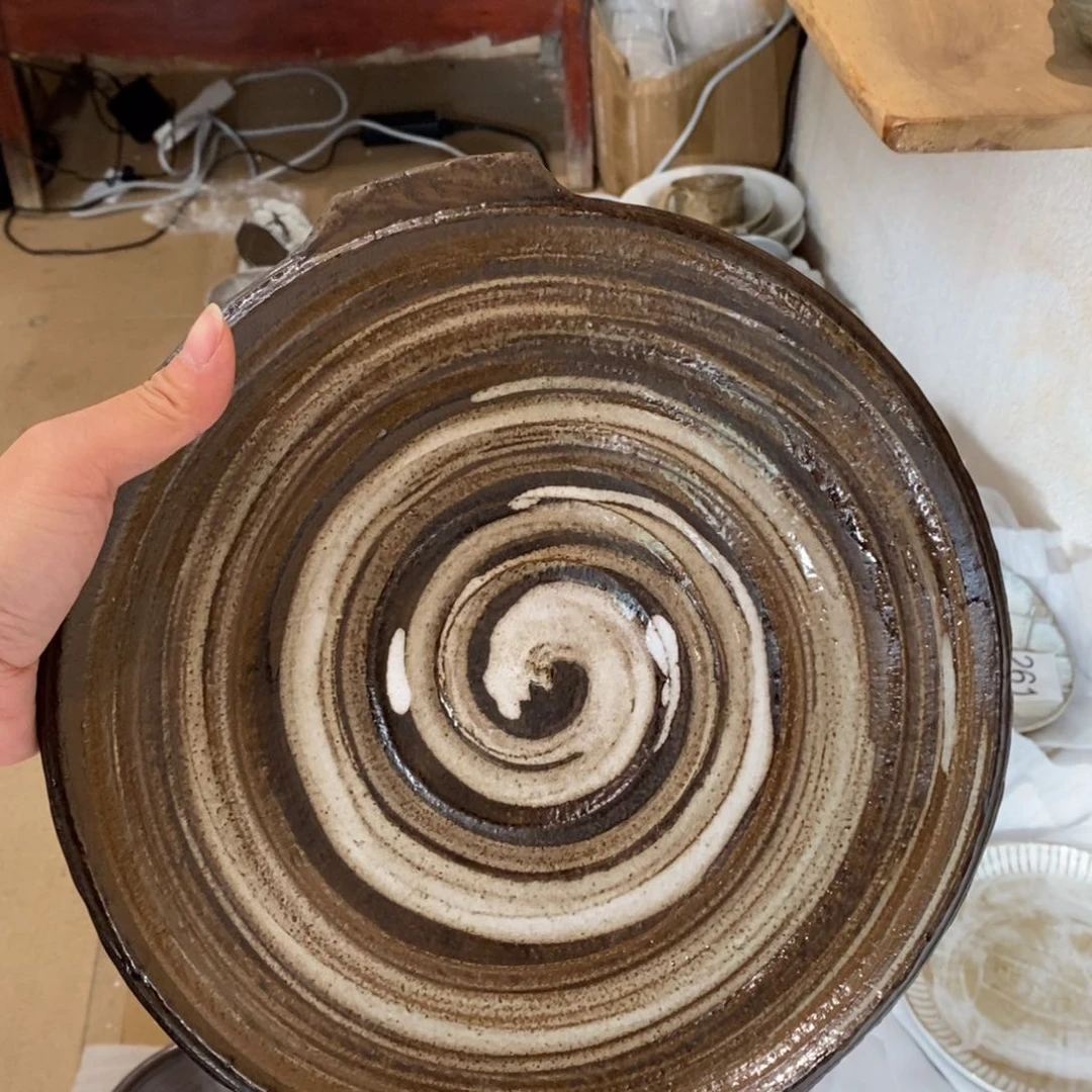 今囍陶器粗陶餐具1件