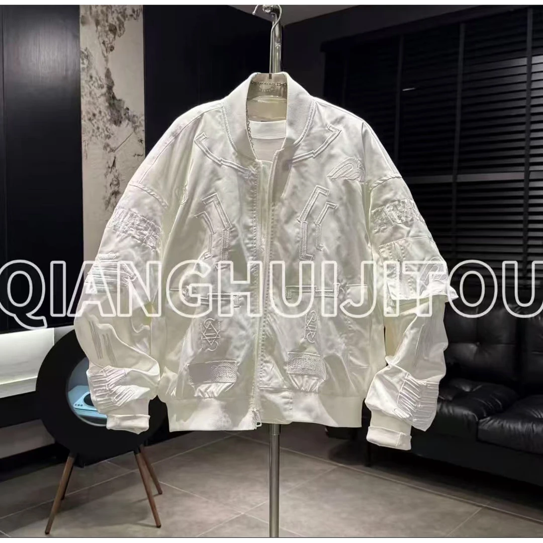 【抢回街头】 重工刺绣棒球领飞行夹克2609帅FCC炫酷